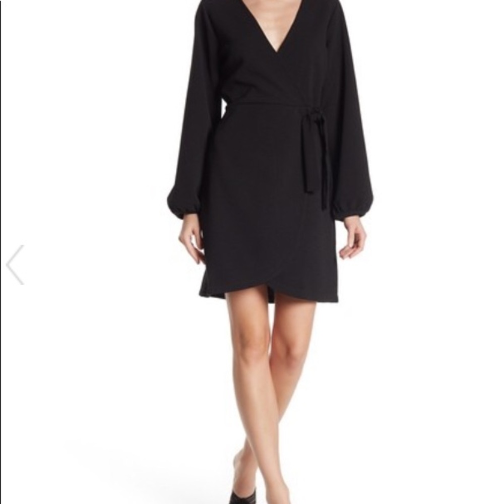 Madewell long sleeve faux wrap dress. Size M